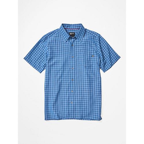 Marmot Clothes Blue NZ - Eldridge Shirts Mens NZ7046853